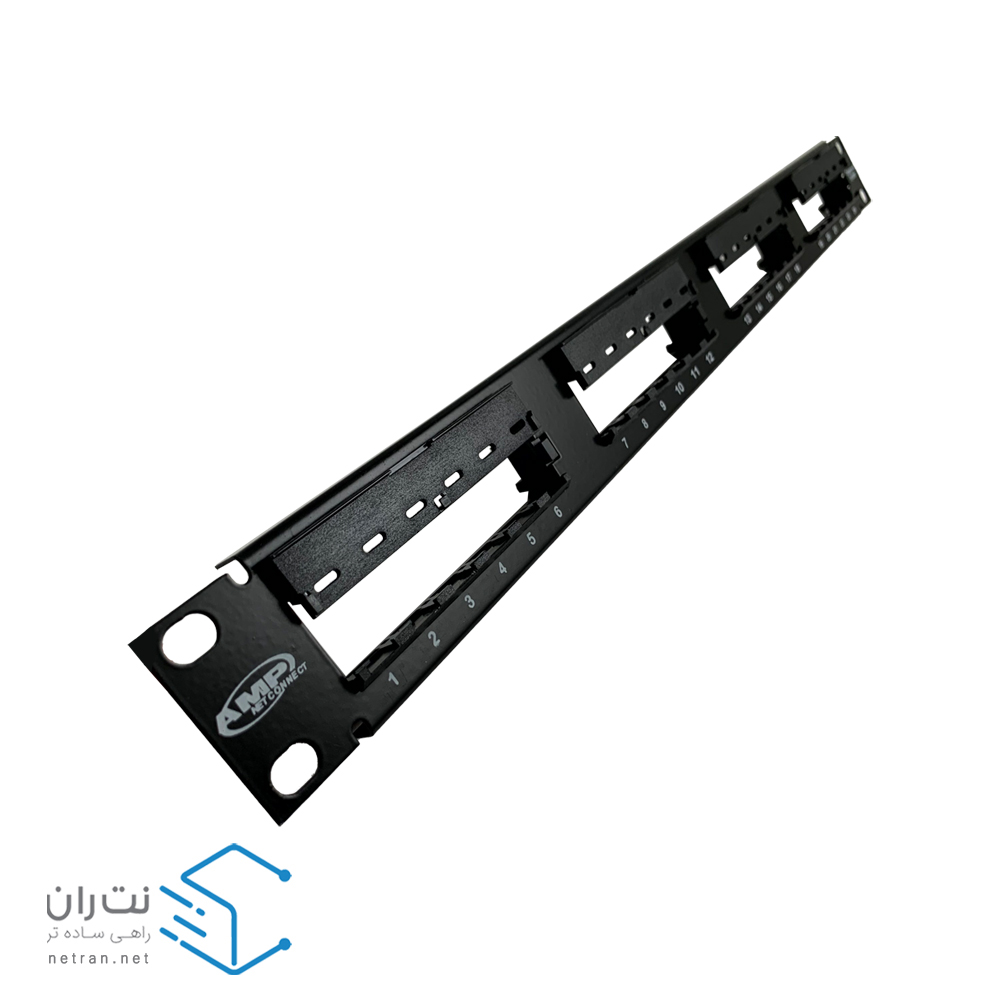 پچ پنل امپ 24 پورت Cat6 UTP به همراه کیستون-1